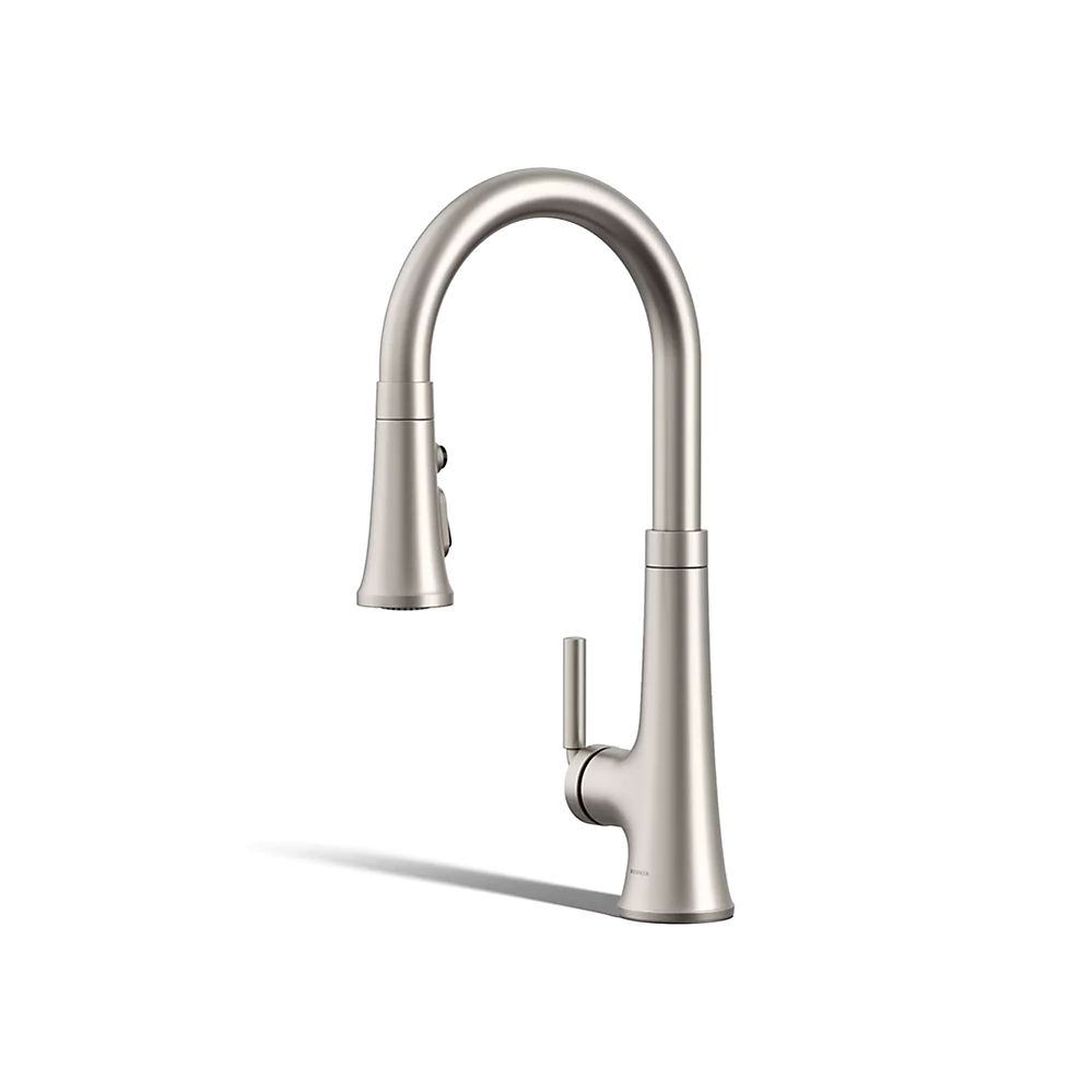 Kohler 23766-VS Tone Pull Down Kitchen Faucet W/ Response Vibrant Stainless