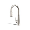 Kohler 23766-VS Tone Pull Down Kitchen Faucet W/ Response Vibrant Stainless
