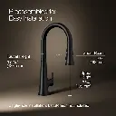 Kohler 23766-WB-BL Tonepull Down Kitchen Faucet W/Konnect