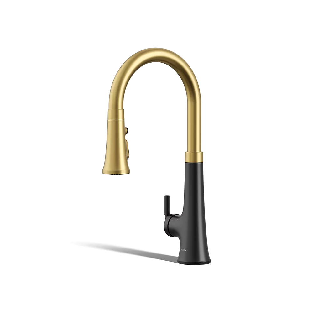 Kohler 23766-WB-BMB Tonepull Down Kitchen Faucet W/Konnect