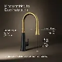 Kohler 23766-WB-BMB Tonepull Down Kitchen Faucet W/Konnect