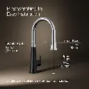 Kohler 23766-WB-CBL Tonepull Down Kitchen Faucet W/Konnect