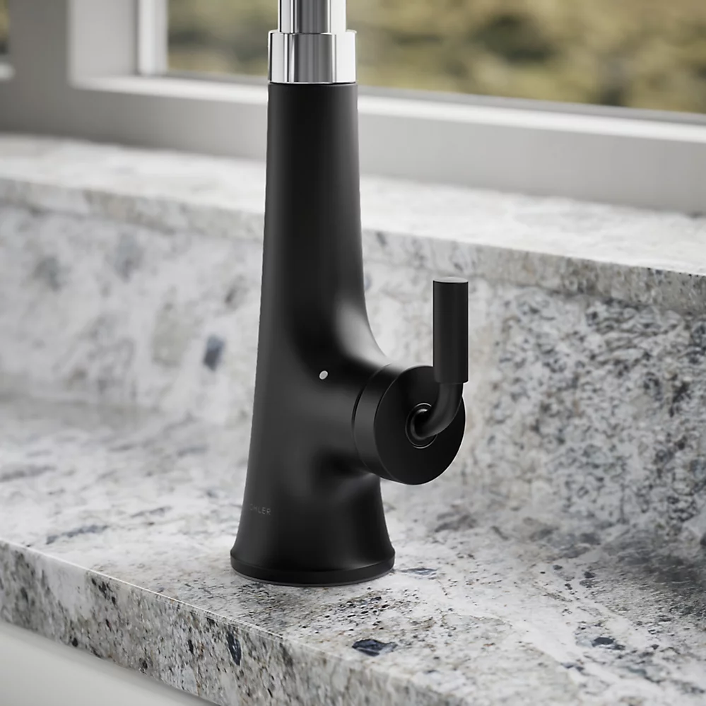 Kohler 23766-WB-CBL Tonepull Down Kitchen Faucet W/Konnect