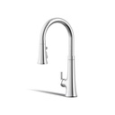 Kohler 23766-WB-CP Tonepull Down Kitchen Faucet W/Konnect