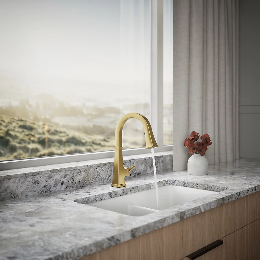 Kohler 23832-WB-2MB Riff Pull Down Kitchen Fct W/Konnect
