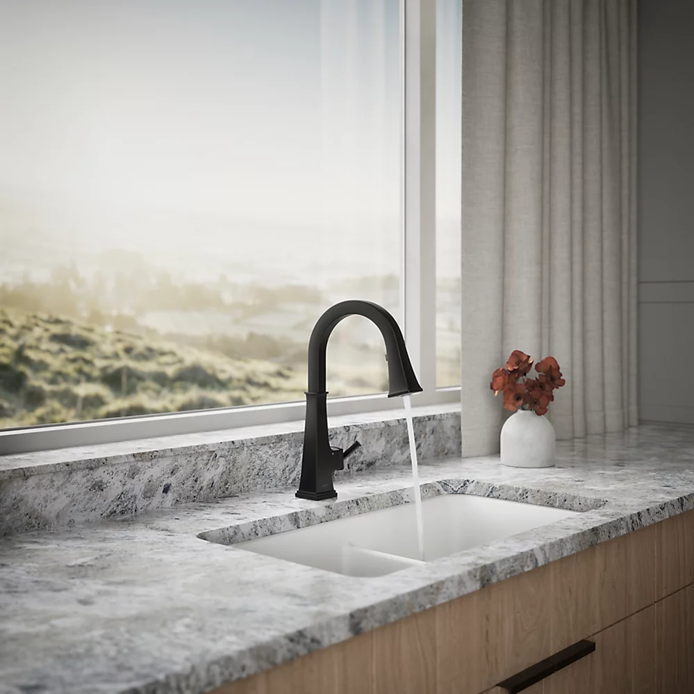 Kohler 23832-WB-BL Riff Pull Down Kitchen Fct W/Konnect