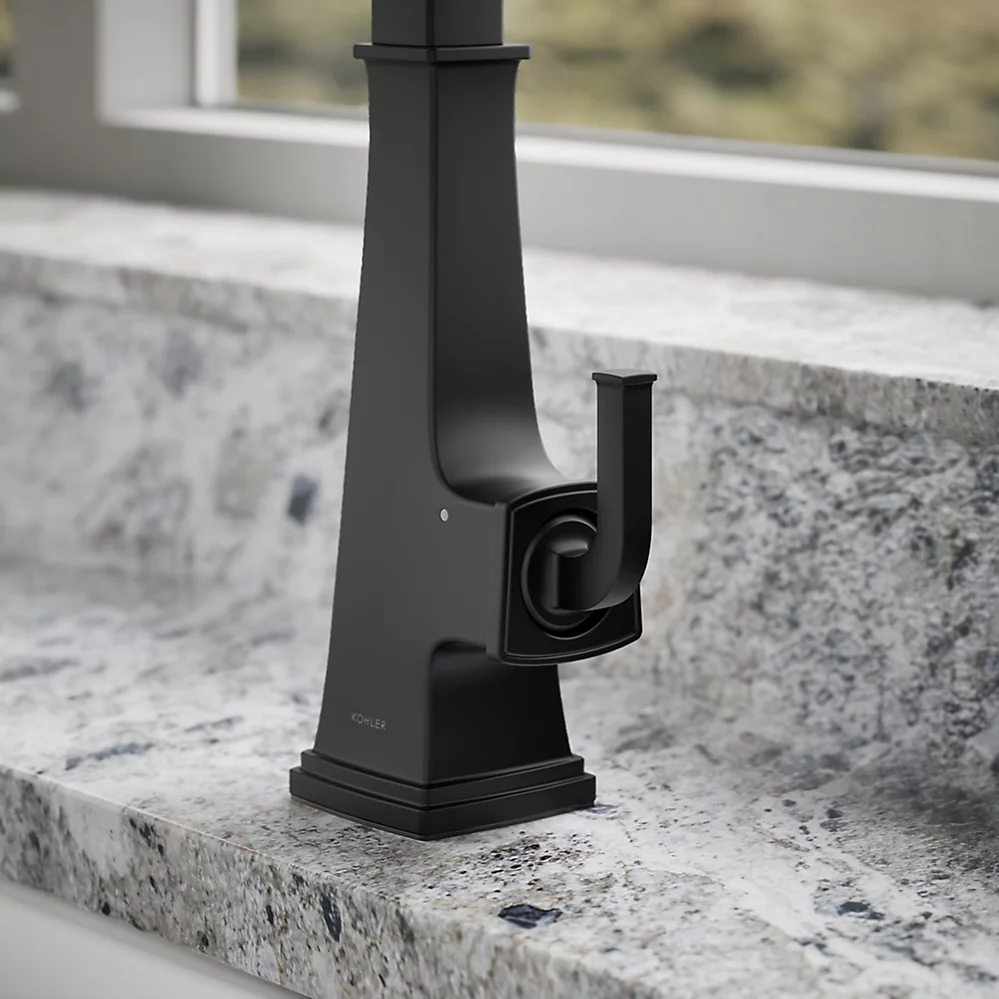 Kohler 23832-WB-BL Riff Pull Down Kitchen Fct W/Konnect
