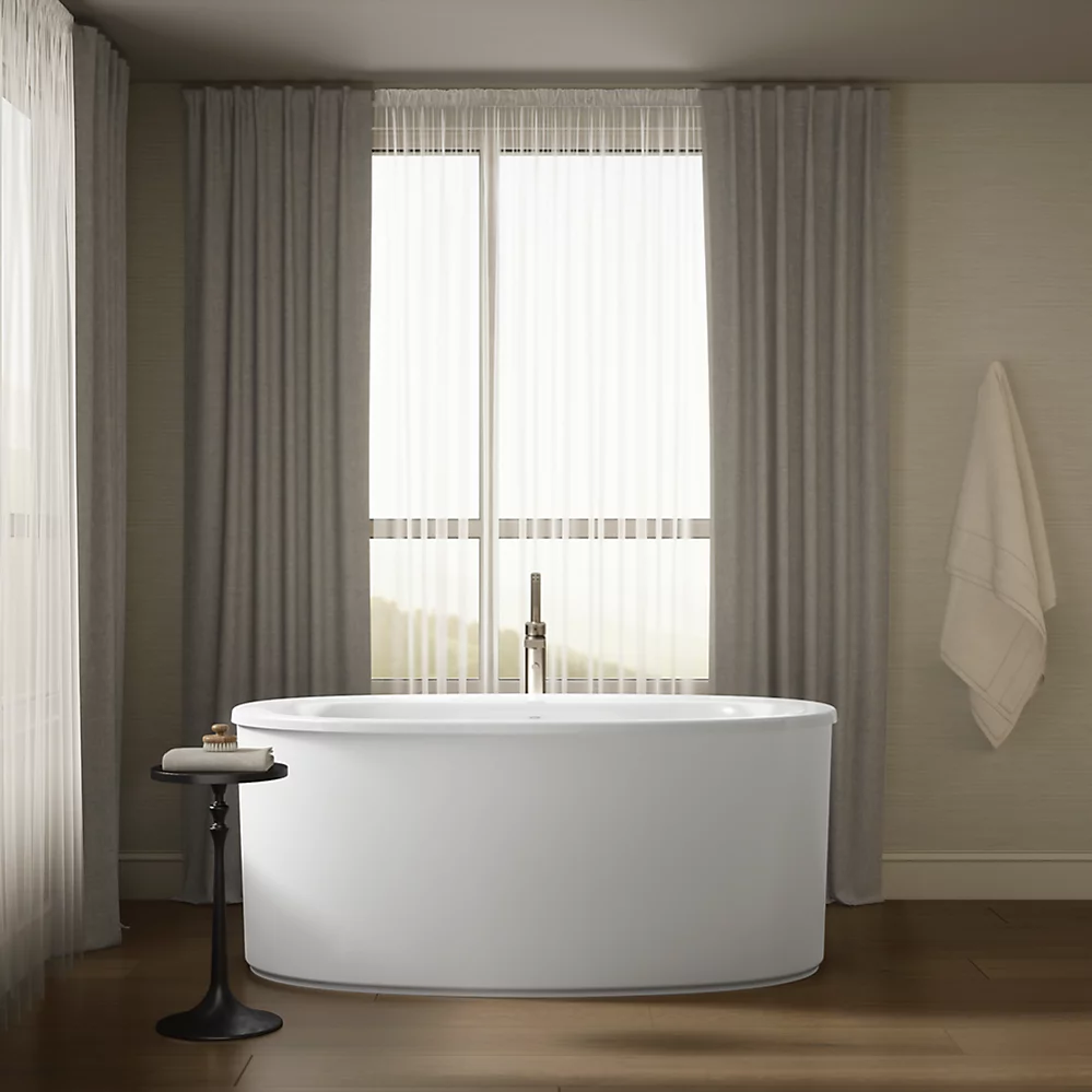 Kohler 24001-W1-0 Sunstruck Fs 60 Bath W/ Straight Apron