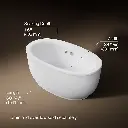 Kohler 24002-W1-0 Sunstruck Fs 60 Bath W/Fluted Apron