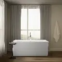 Kohler 24010-0 Stargaze Fs 60 Bath W/Straight Apron