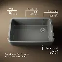 Kohler 24268-58 Ironridge 36 Sgl Basin Tall Apron Frt