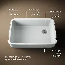 Kohler 24268-95 Ironridge 36 Sgl Basin Tall Apron Frt