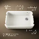 Kohler 24268-96 Ironridge 36 Sgl Basin Tall Apron Frt