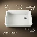 Kohler 24268-NY Ironridge 36 Sgl Basin Tall Apron Frt