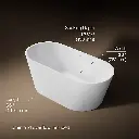 Kohler 25165-0 Evok 66 Oval Freestanding Bath
