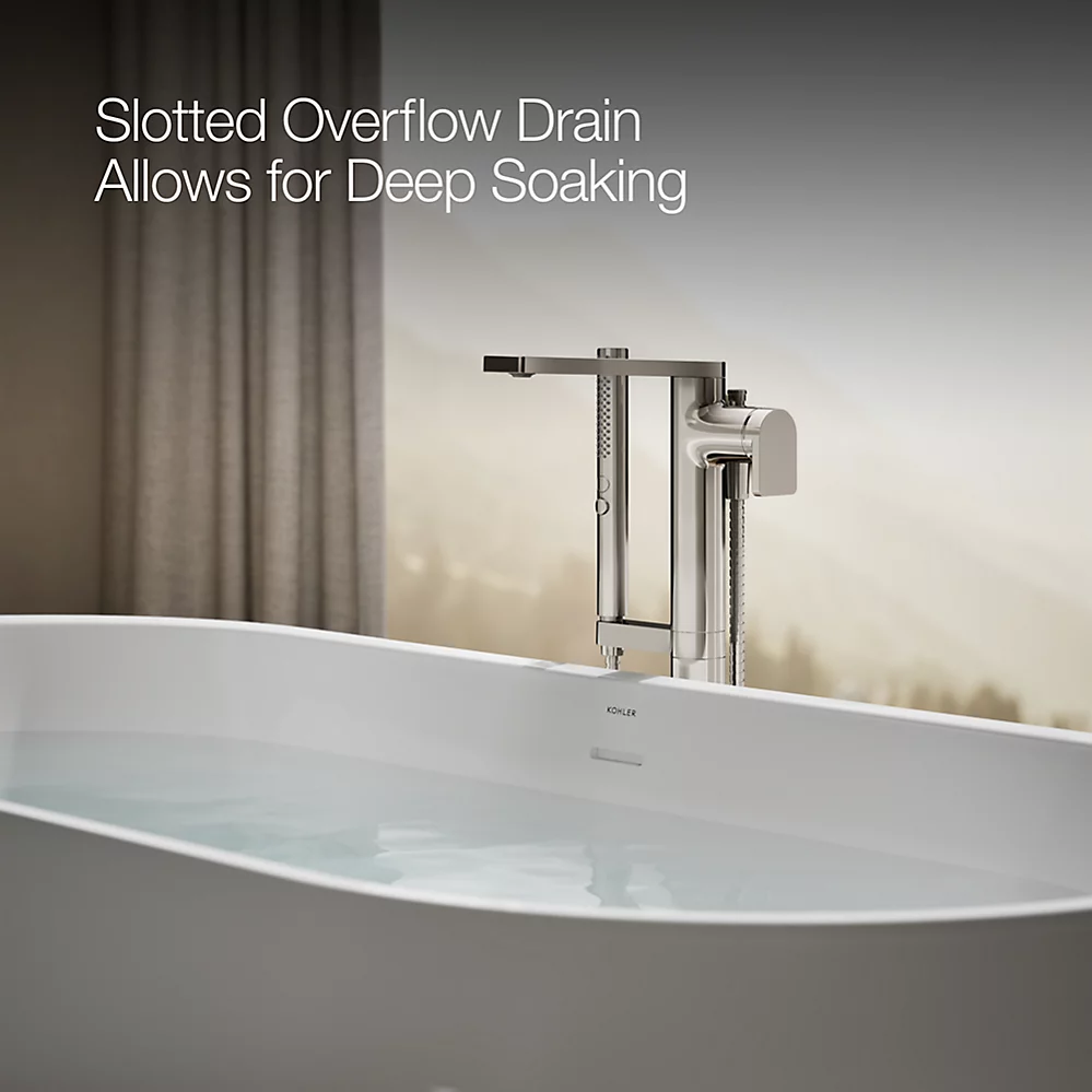Kohler 25165-0 Evok 66 Oval Freestanding Bath