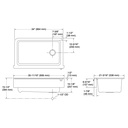 Kohler 25784-CM6 Cairn 1 Basin 36 Short Aprn