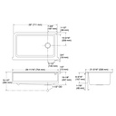 Kohler 25785-CM7 Cairn 1 Basin 30 Short Aprn