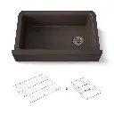 Kohler 25788-CM2 Cairn 1 Basin 36 Decor Aprn