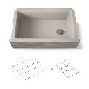 Kohler 25788-CM3 Cairn 1 Basin 36 Decor Aprn
