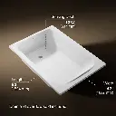 Kohler 25833-0 Avec 60X42 Drop-In Bath