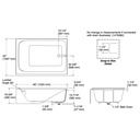 Kohler 25833-RA-96 Avec 60 X 42 Ia Bath RH Drain