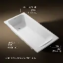 Kohler 25834-0 Avec 72X36 Drop-In Bath