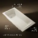 Kohler 25834-96 Avec 72X36 Drop-In Bath