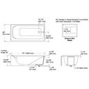 Kohler 25834-RA-96 Avec 72 X 36 Ia Bath RH Drain