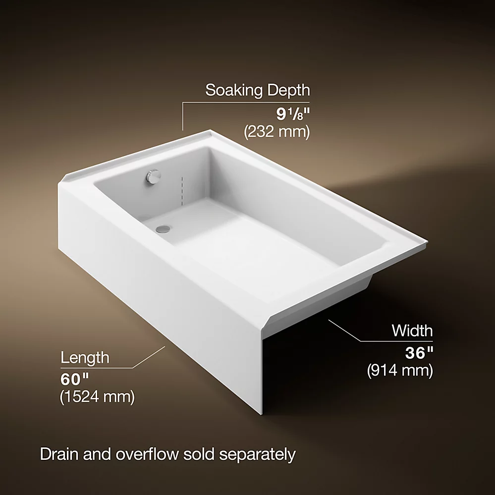Kohler 26107-LA-0 Entity 5' Lh Ia 60X36 Bath