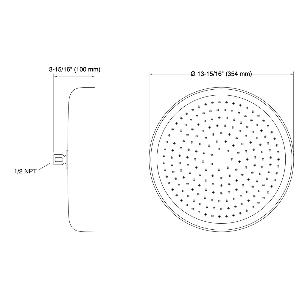 Kohler 26292-AF Statement 1F 14 Round Rainhead
