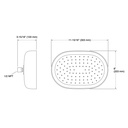 Kohler 26293-TT Statement 1F 12 Oblong Rainhead