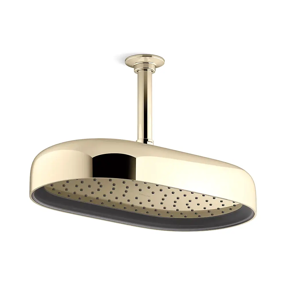 Kohler 26294-AF Statement 1F 14" Oblong Rainhead Vibrant French Gold