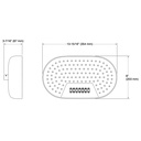 Kohler 26297-CP Statement 2F 356Mm/14 Dpmsg Rainhead