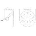 Kohler 26301-G-BL Statement Iconic Open Rain Rh G