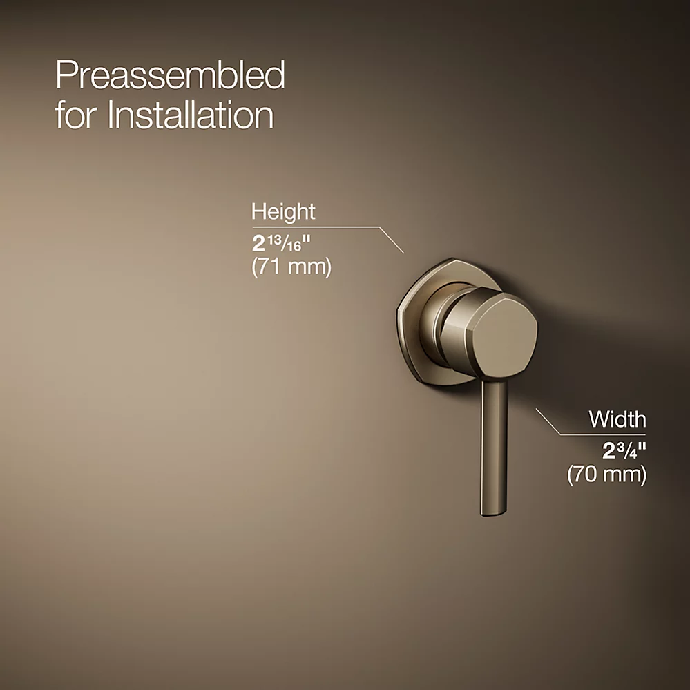 Kohler 27012-4-BV Occasion Wall Mount Single Handle Fct