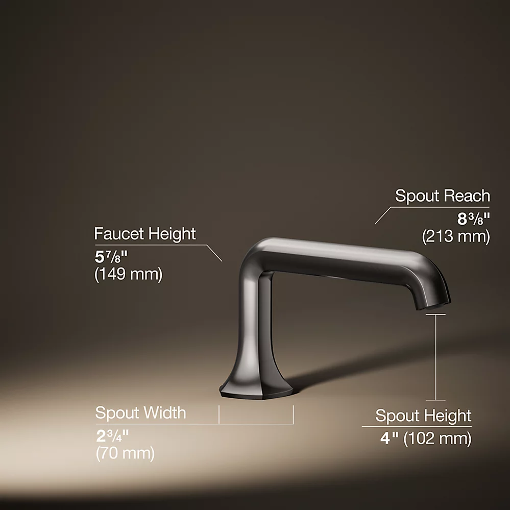 Kohler 27017-TT Occasion Deck Mount Bath Straight Spout