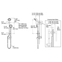 Kohler 27119-G-BL Occasion Hydrorail-S Set 1.75 Gpm