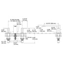 Kohler 27121-4-BL Parallel 2 Handle Dm Bath Faucet Lever