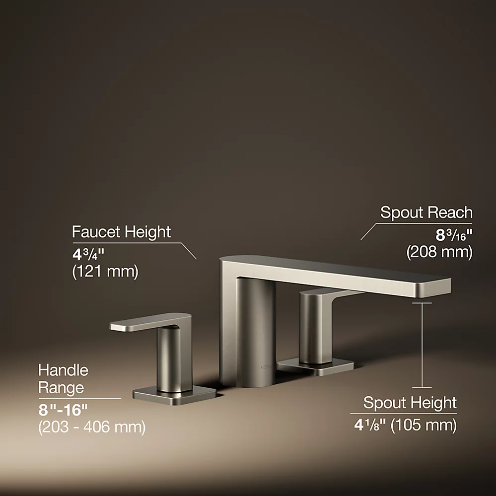 Kohler 27121-4-BN Parallel 2 Handle Dm Bath Faucet Lever