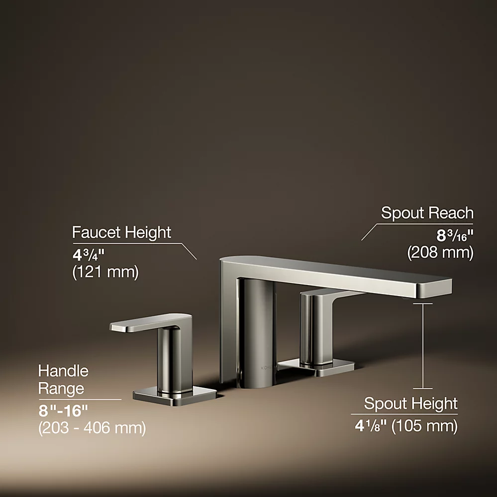 Kohler 27121-4-SN Parallel 2 Handle Dm Bath Faucet Lever