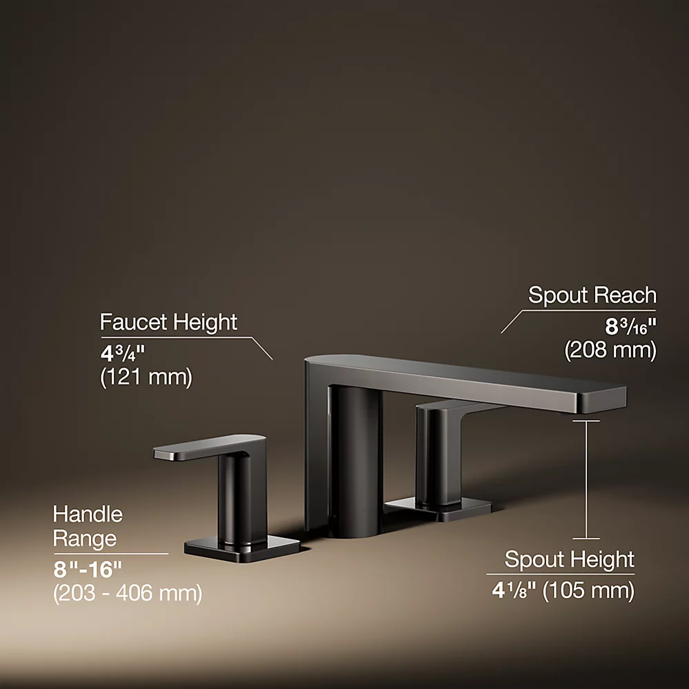 Kohler 27121-4-TT Parallel 2 Handle Dm Bath Faucet Lever