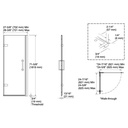 Kohler 27577-10L-BNK Components 3/8 Pivot Door 71.5X28.37