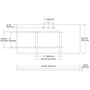 Kohler 28253-EST Quartz 49 Top W/ Rectangle Um Cutout