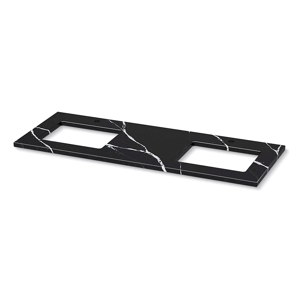 Kohler 28255-EMQ Quartz 61 Top W/ 2 Rect Um Cutout Ws