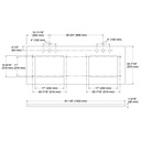 Kohler 28255-MMW Quartz 61 Top W/ 2 Rect Um Cutout Ws