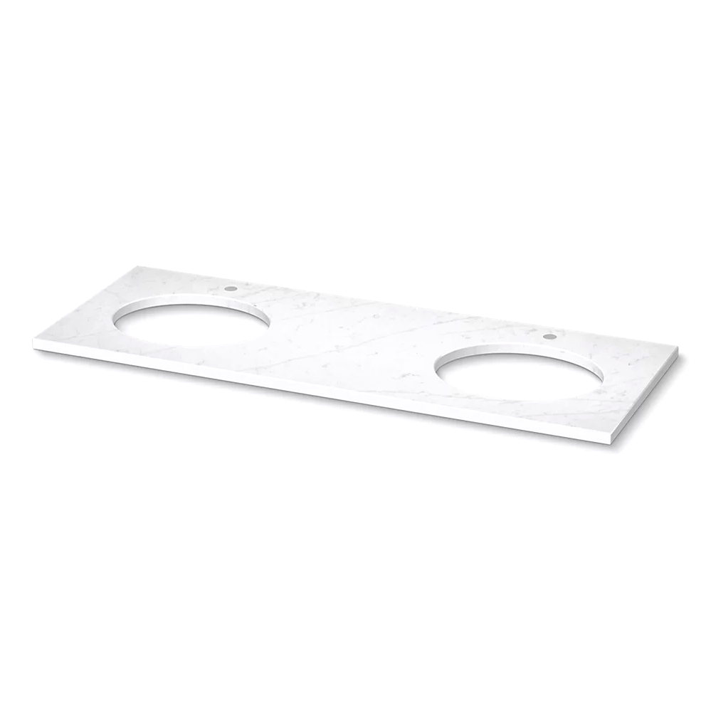 Kohler 28256-EST Quartz 61 Top W/ 2 Oval Um Cutout Ws