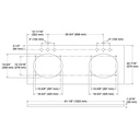 Kohler 28256-EST Quartz 61 Top W/ 2 Oval Um Cutout Ws
