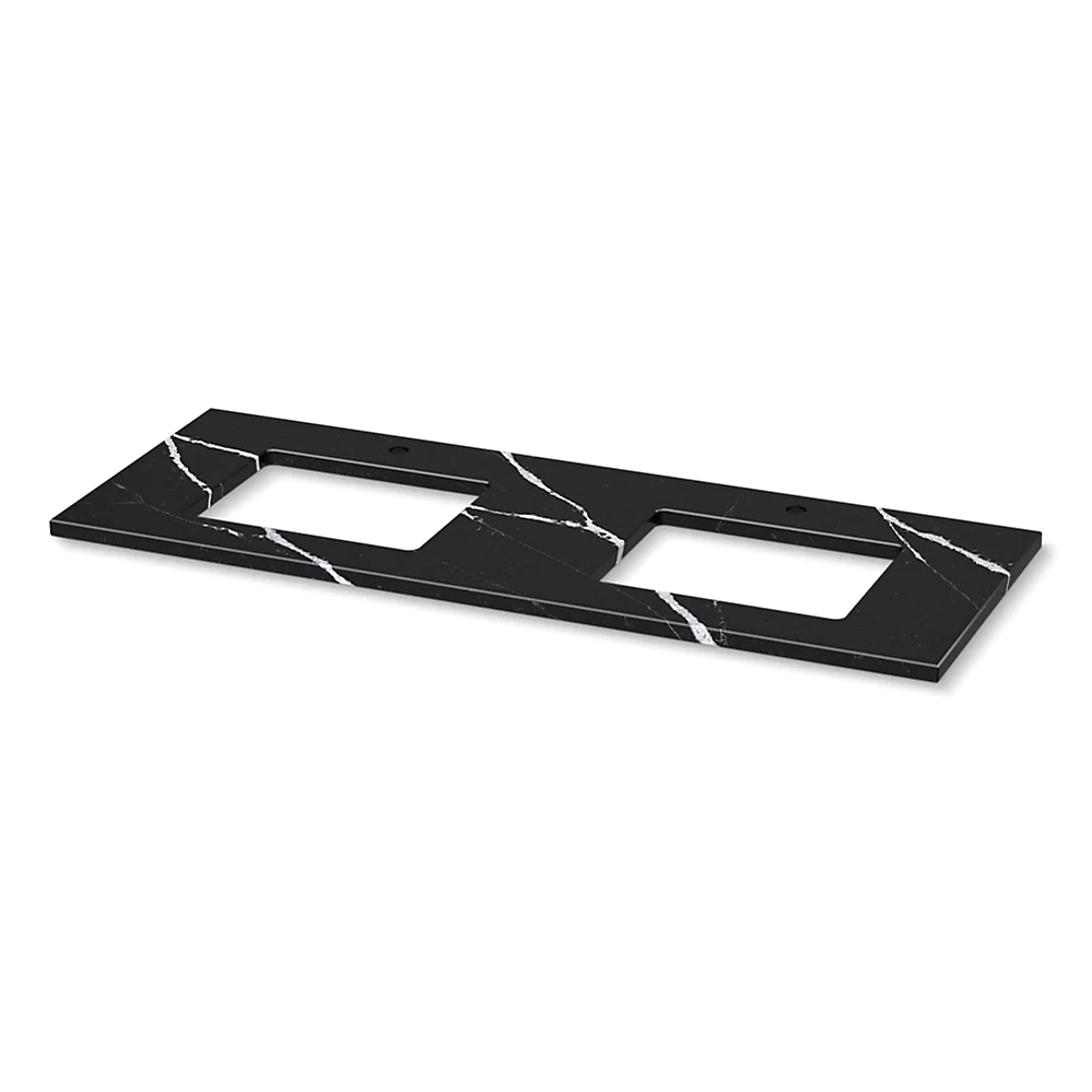 Kohler 28258-EMQ Quartz 61 Top W/ 2 Rect Um Cutout Ns