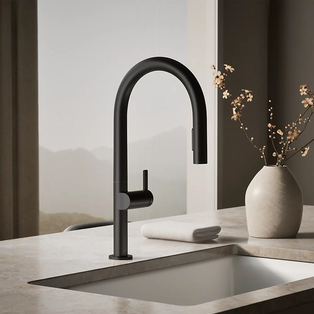 Kohler 28268-BL Components Arc Spout Pull Down Faucet